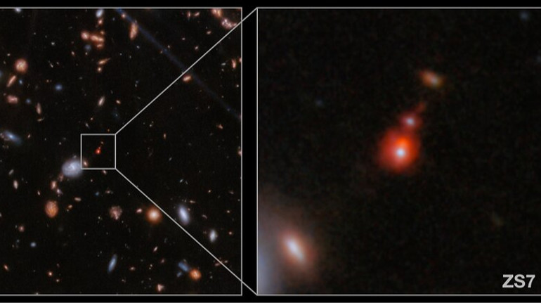 Телескоп Вебба зафіксував найвіддаленіше злиття галактик: воно сталося близько 13 млрд років тому