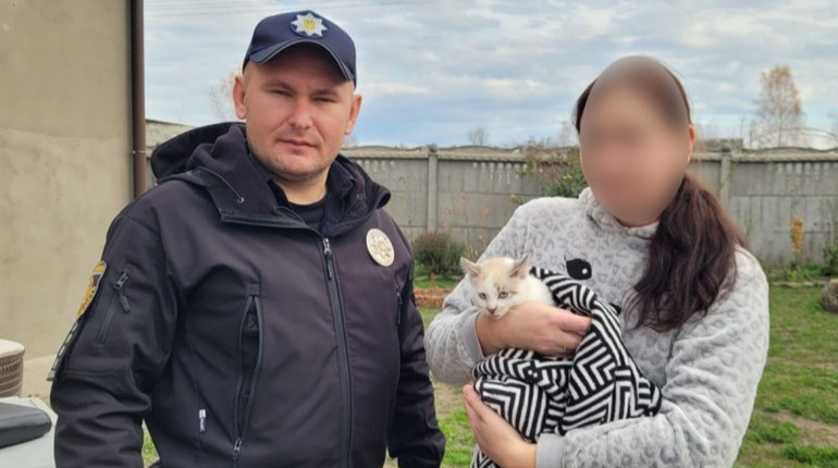 Поліція склала протоколи на батька дівчинки, яка розмалювала кошеня: тварину тимчасово вилучили