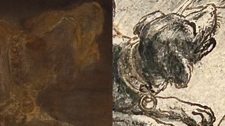 Рембрандт, імовірно, скопіював собаку для картини Нічна варта у менш відомого художника