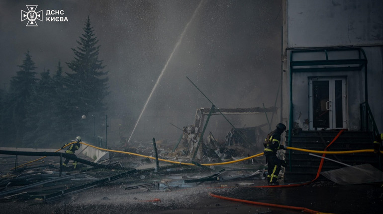 Attacks on Kyiv and the area caused a significant ejection into the air