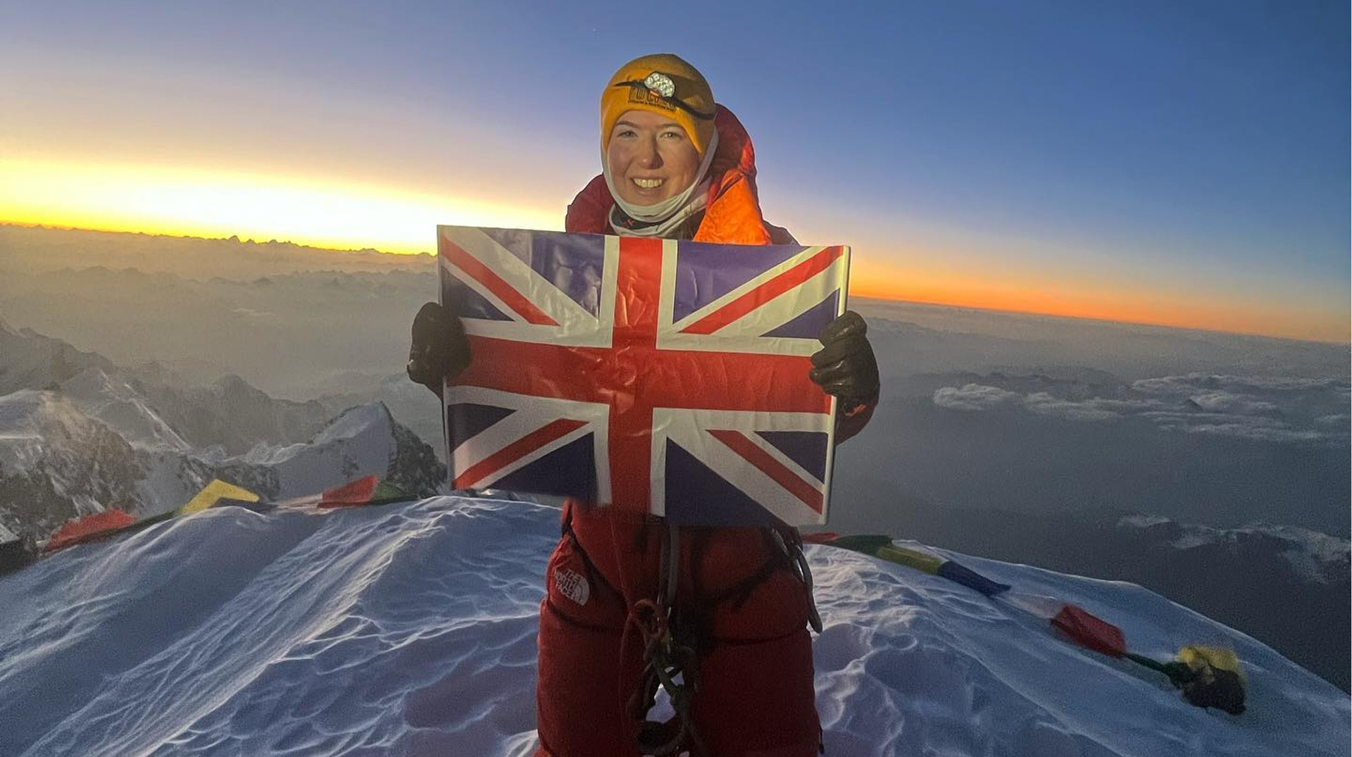 The 23-year-old British woman became the youngest woman to conquer the 14 highest peaks