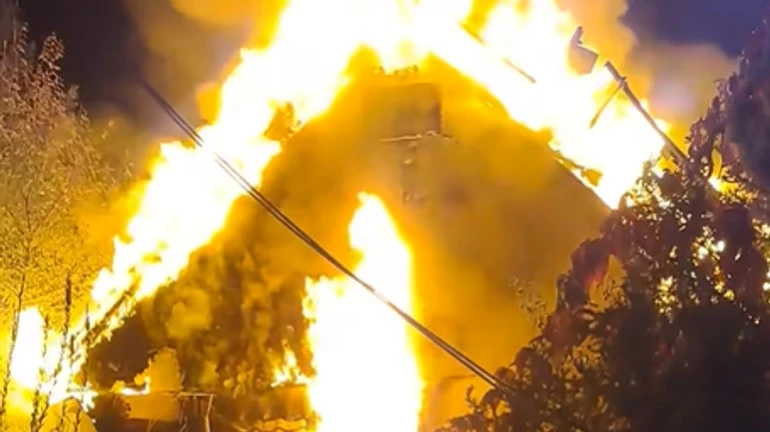 На Київщині внаслідок ворожого удару загорівся притулок для птахів Садиба Нюшанік