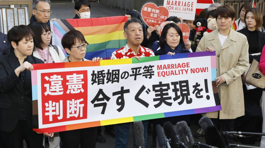 In Japan, the court declared the ban on same-sex marriage unconstitutional
