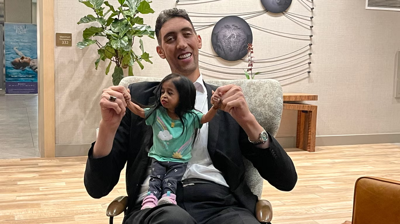 The world’s tallest and shortest people met in the USA – News