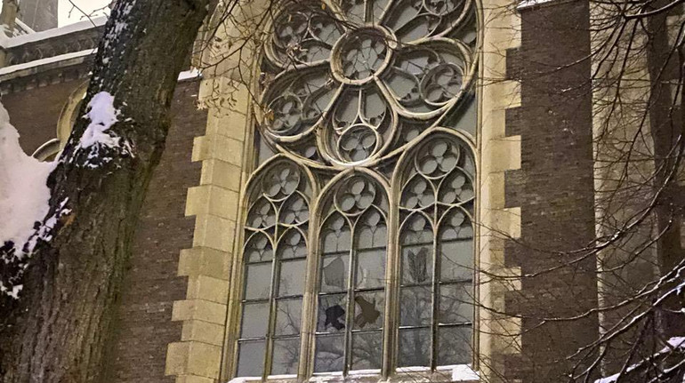 Внаслідок обстрілу Львова пошкоджено вітражі у храмі святих Ольги та Єлизавети