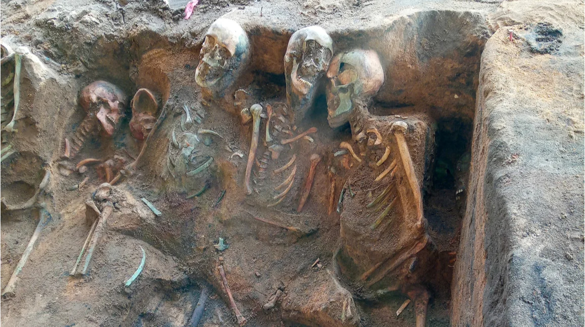 In Germany, archaeologists found a mass burial with about 1,000 skeletons