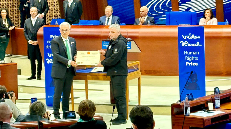 Maxim Butkevich's human rights activist was awarded the Vaclav Gavel International Prize