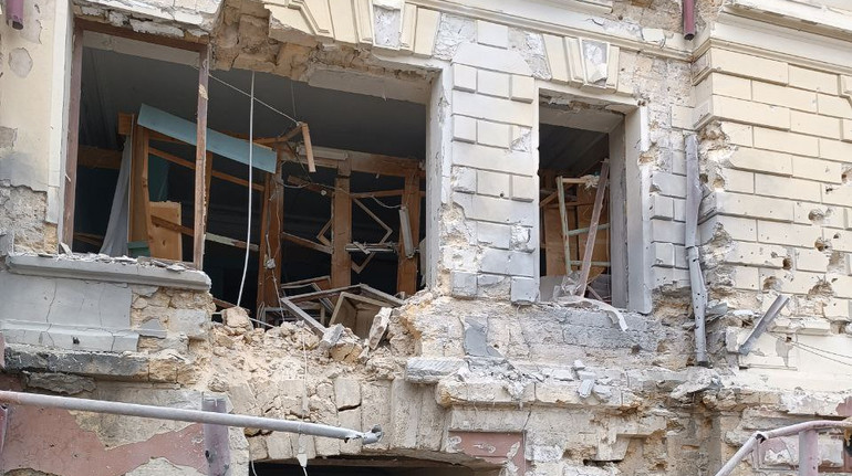 The Russian Federation destroyed a third of the building of the local history museum in Kherson
