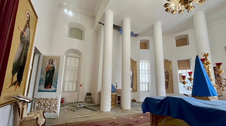 Росіяни пошкодили Успенський собор УПЦ МП у Херсоні