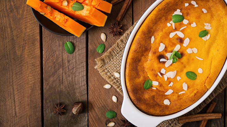 Красиво і корисно: мармуровий пиріг з гарбузом