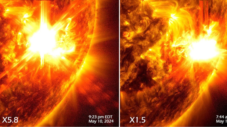 Вчені зафіксували на Сонці два потужні спалахи, які спричинила гігантська пляма
