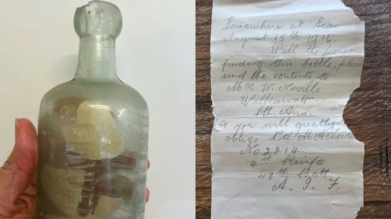 Послання з 1916 року: на пляжі в Австралії знайшли пляшку з листами солдатів Першої світової