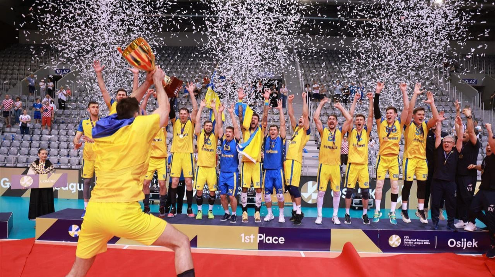 Тріумфальний успіх збірної України в Золотій Євролізі з волейболу