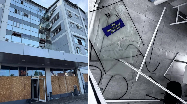 Шестигодинний обстріл Дніпра: росіяни пошкодили чотири медзаклади, релоковані з Луганщини