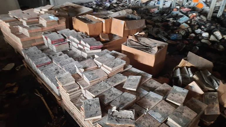 Близько 300 тисяч книг зберігалося на зруйнованому росіянами складі КСД