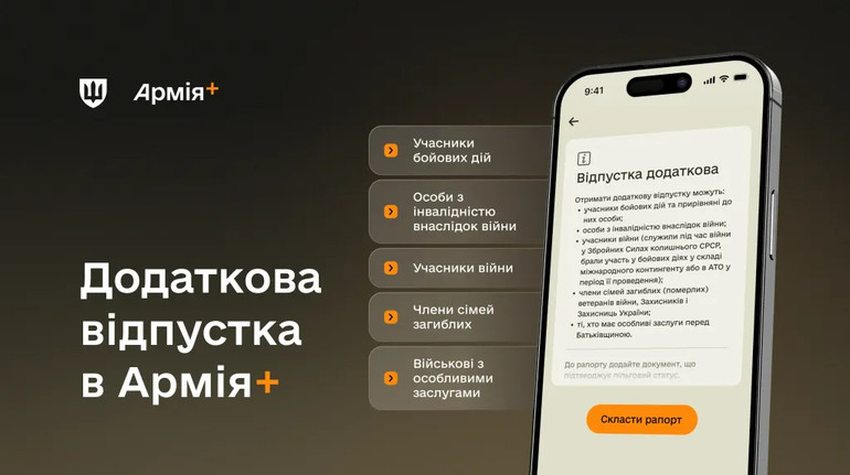 В Армії+ тепер можна подати рапорт на додаткову відпустку: хто може цим скористатися