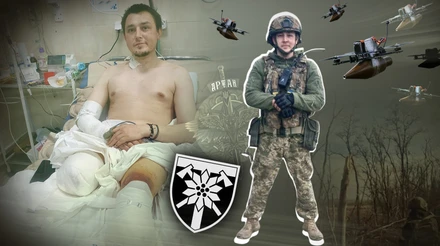 Думав поскручувати
турнікети й стекти кров’ю, щоб не мучитися. Історія порятунку важкопораненого піхотинця, на якого полювали 6 дронів