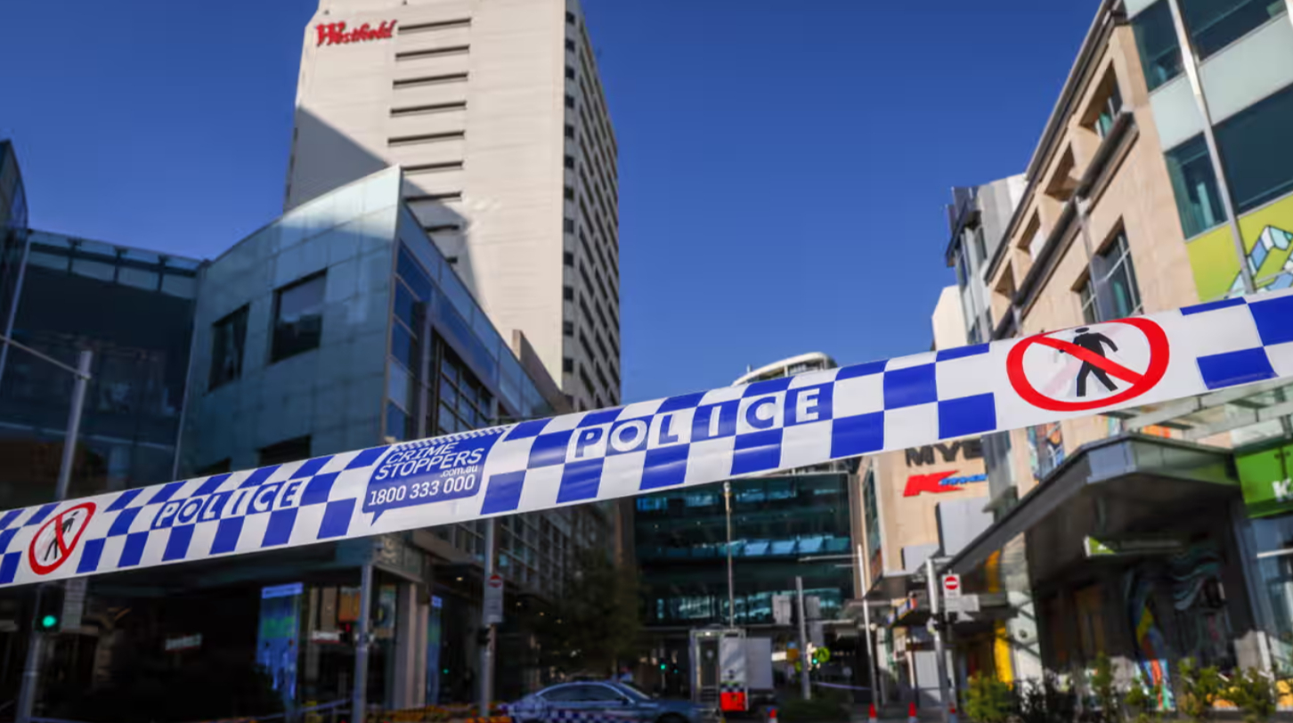 in Australia, a man killed a mother and her baby in a shopping center