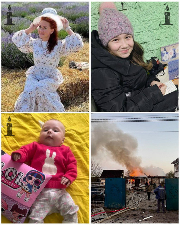 Photographs of those killed in Kyiv region