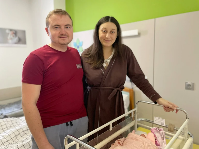 Юстинка народилася 22 лютого на 38-му тижні вагітності