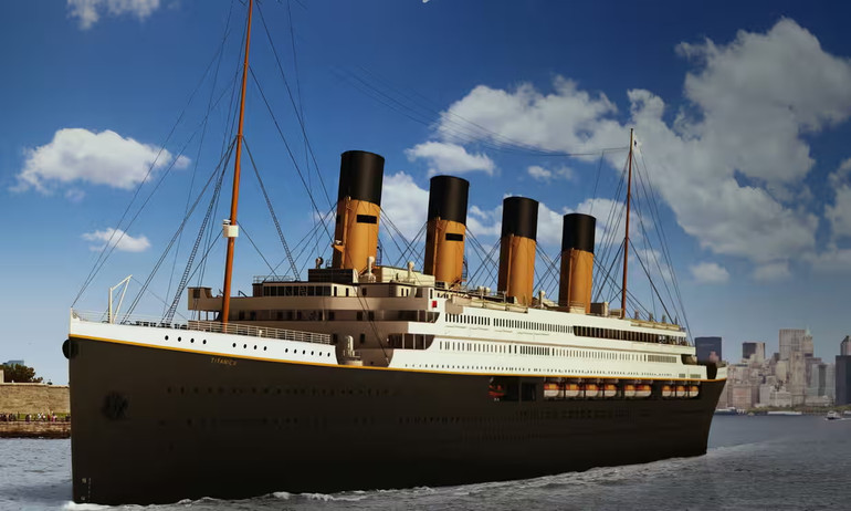 3D rendering of Clive Palmer's planned Titanic II