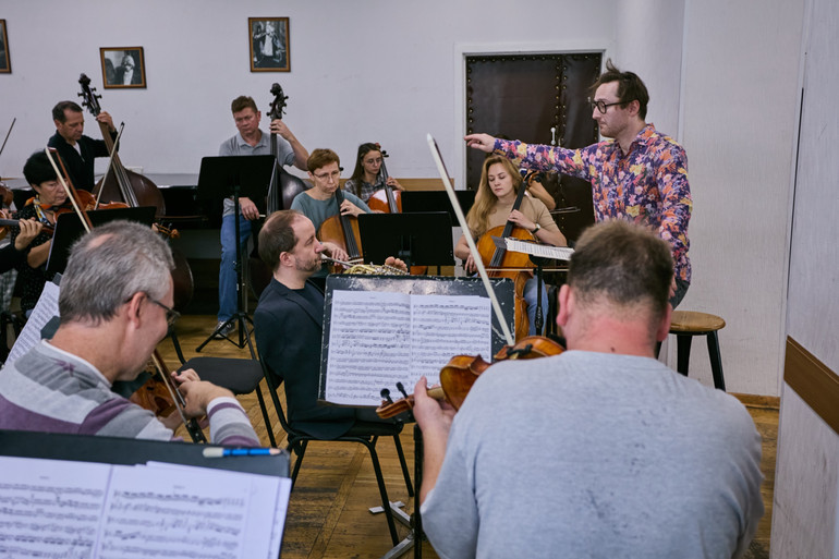 Репетиція. Liatoshynskyi Capella: Orchestra, диригент Вінсент Козловський