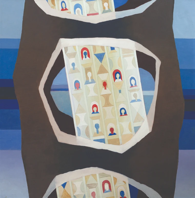Олександр Дубовик, Скрижалі, 1977, полотно, олія, 100х100 см.