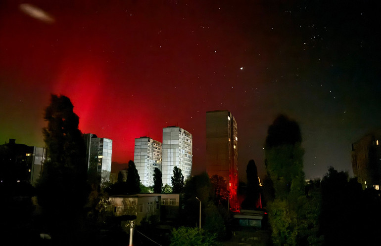 Північне сяйво у Києві