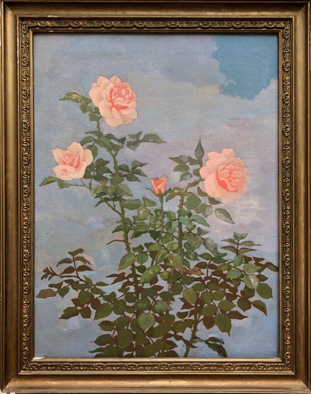 Григорій Гавриленко, Троянди, 1966, полотно, олія, 65х50 см