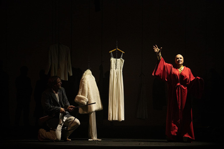 Наталія Сумська у виставі Візит режисера Давида Петросяна