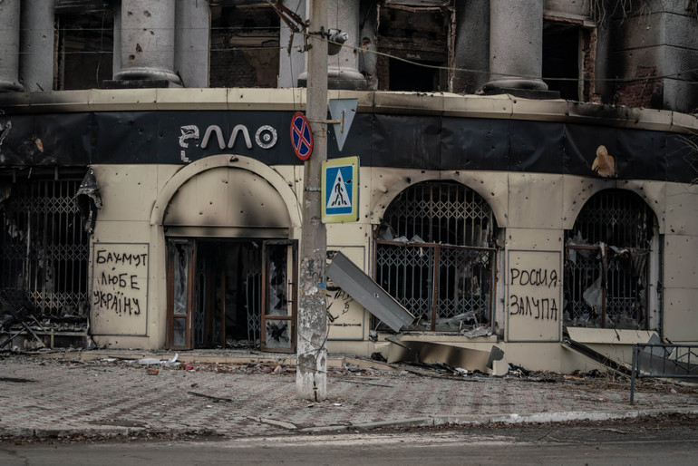 Фото з репортажу Мирослава Лаюка з Бахмута