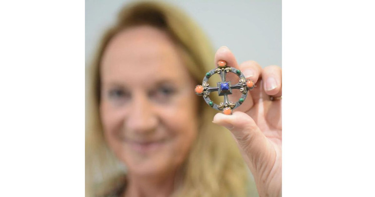 Flora Steele with her brooch