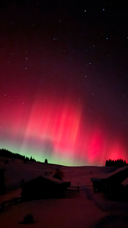 Полярне сяйво у Карпатах
