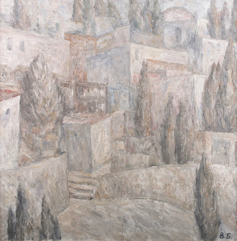 Володимир Будніков, Зима в Криму, живопис, 1977