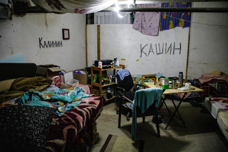 Відтворене в музеї укриття з Гостомеля