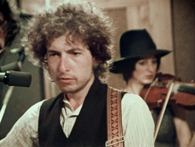 Кадр з псевдодокументального фільму Мартіна Скорсезе Rolling Thunder Revue: A Bob Dylan Story