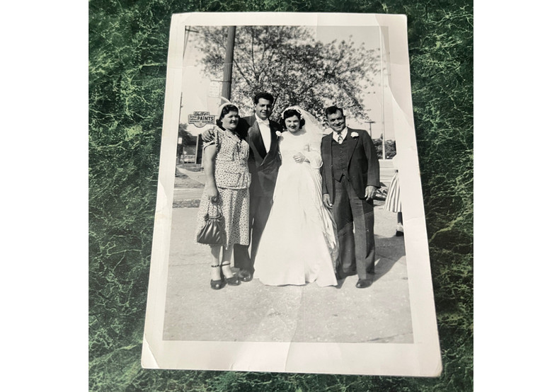 The wedding photo found