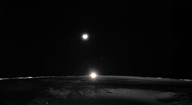 NASA опублікувало перші зображення високої чіткості заходу сонця на Місяці