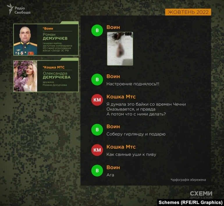 Переписка Дємурчієва із дружиною