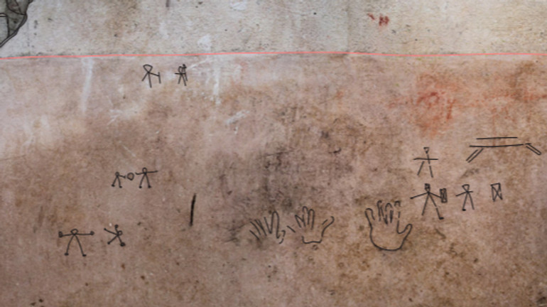 Стародавні дитячі малюнки у Помпеях