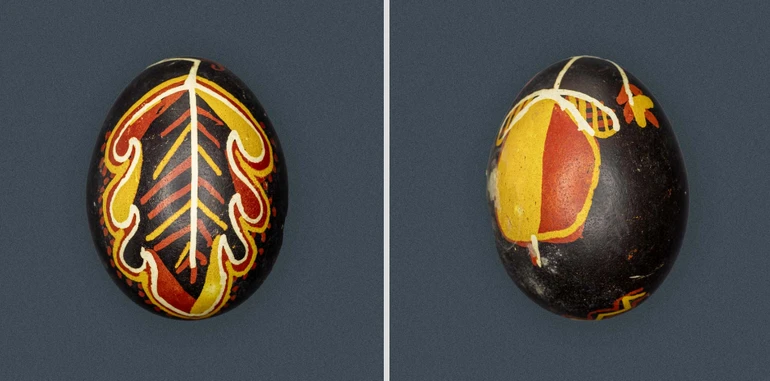 Писанка з дубовим листям і жолудем, Опілля