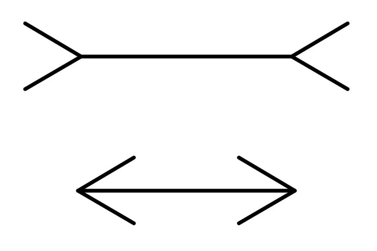 Дві лінії однакової довжини