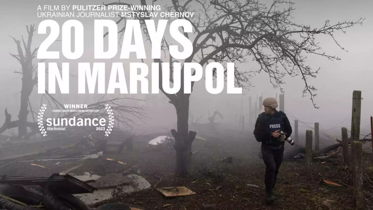 Poster for the movie 20 days in Mariupol