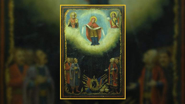 Ікона Покрова святої Богородиці ХІХ століття