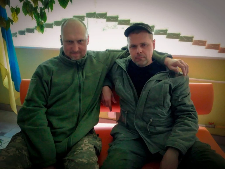Віталій Загоруйко з побратимом