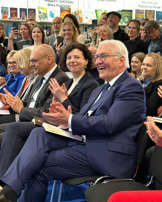 Opening of the Ukrainian stand at the fair.  Federal President Frank-Walter Steinmeier attended the event