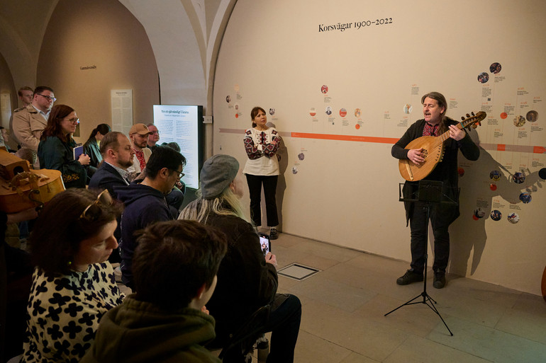 Taras Kompanichenko in the Museum of Army
