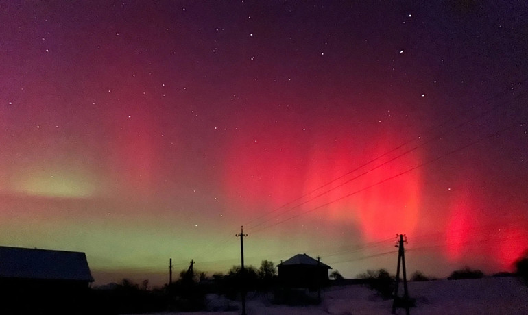 Полярне сяйво на Закарпатті