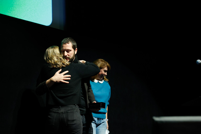 Мстислав Чернов на презентації фільму