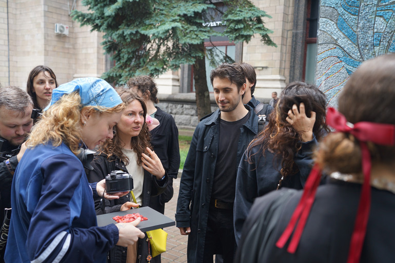 Artists consider fragments from a broken mosaic